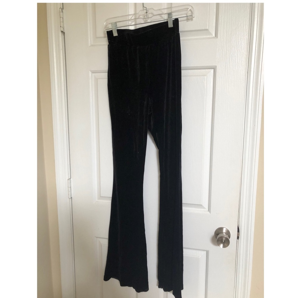 Women’s bootcut suede pants